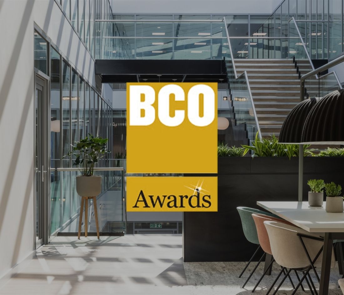 BCO Reginal Winner Graphics over an image of The Dock